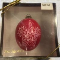 Candle egg ornament
