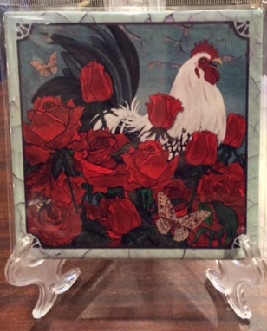 Rooster Ceramic Tile