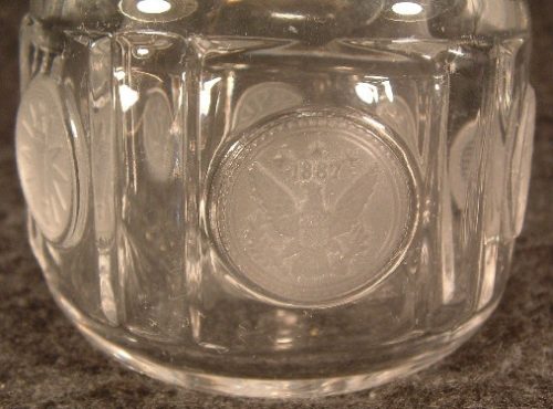 Fostoria 1887 Frosted Coin Cruet