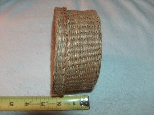 Round Woven Sweet Grass Covered Basket