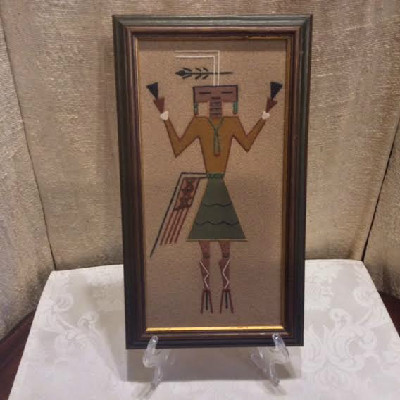 1968 - Navajo Sand Painting - From Harold Tregent's Comfort Store - Estes Park, Colorado - Vintage #2