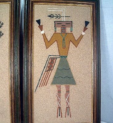 1968 - Navajo Sand Painting - From Harold Tregent's Comfort Store - Estes Park, Colorado - Vintage #2