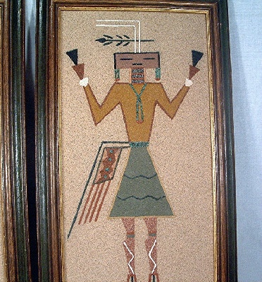 1968 - Navajo Sand Painting - From Harold Tregent's Comfort Store - Estes Park, Colorado - Vintage #2