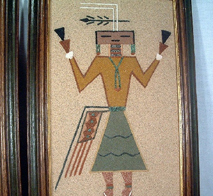 1968 - Navajo Sand Painting - From Harold Tregent's Comfort Store - Estes Park, Colorado - Vintage #2