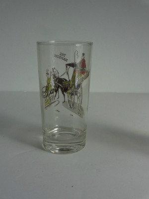 Anchor Hocking - Glass GAY NINETIES Tumblers - Complete Original Box Set - Scarce & Hard To Find
