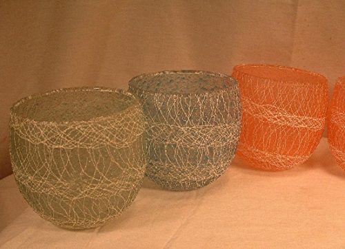 Spaghetti String Roly-Poly Tumblers - Mid 20th Century - Color Craft