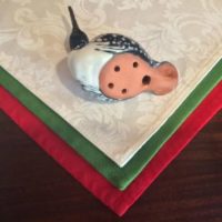 Loon Sculpture & Whistle – Individually Thrown On A Wheel – Maine “Blue