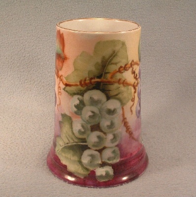 Bavarian Rosenthal China - Hand Painted - Grapes Decorated - Mug / Stein - Vintage