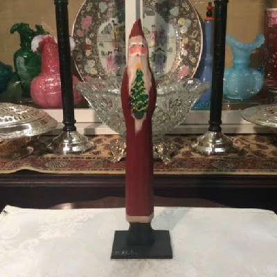 Hand Carved Santa - American Folk Art - The McAlister Collection