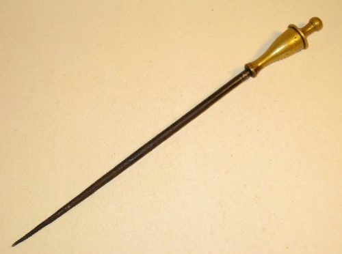 18th Century Brass and Iron Fire Poker