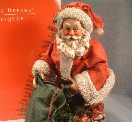 "Wishes Come True" - Clothtique Possible Dreams Santa Claus - 1993 - Vintage Christmas