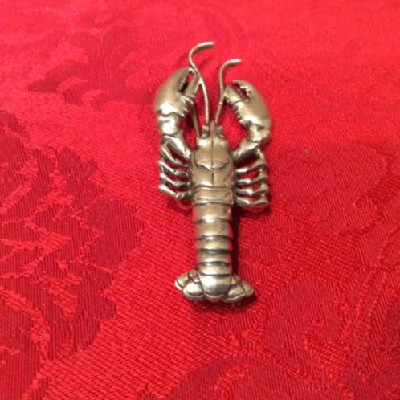 Lobster Pin / Brooch - 1940s Danecraft Sterling