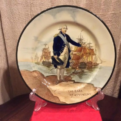 Royal Doulton Plate - The Earl of St. Vincent Portrait Plate - Vintage China