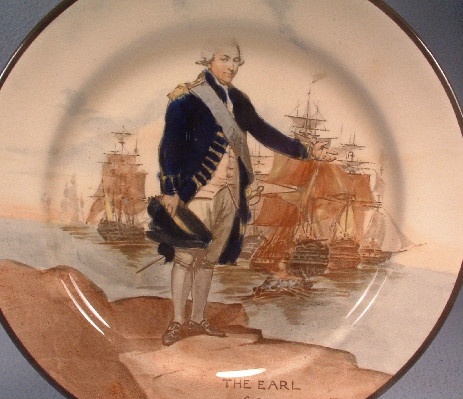 Royal Doulton Plate - The Earl of St. Vincent Portrait Plate - Vintage China