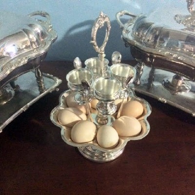 Sheffield Silver - English Breakfast Egg Carousel - Downton Abbey Elegance