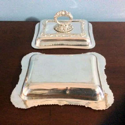 Silver Covered Serving Dish - Folgate Silver Company - 1875-1900 - Hand Chased & Hand Made - Downton Abbey Elegance
