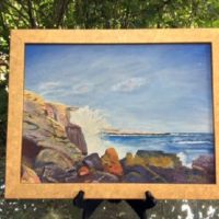 Seascape Painting By J. Howard Lightfoot - Signed & Dated 1962 - Star Island - Isles Of Shoals - Rare & Possibly Only Chance to Own A Painting By This Beloved Shoaler!