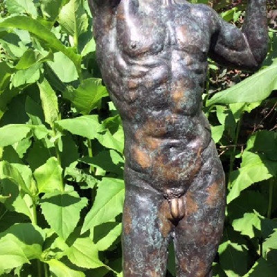 Auguste Rodin – “The Age of Bronze” Bronze Sculpture – Half Size