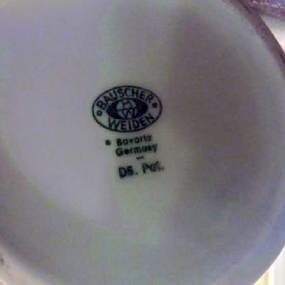 Tea Pot w/ Silver Plate Cozy - Bauscher Weiden Porcelain - Early 1940s - War Years