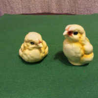 Two Goebel Yellow Baby Chicks - Peeps - Goebel Figurines