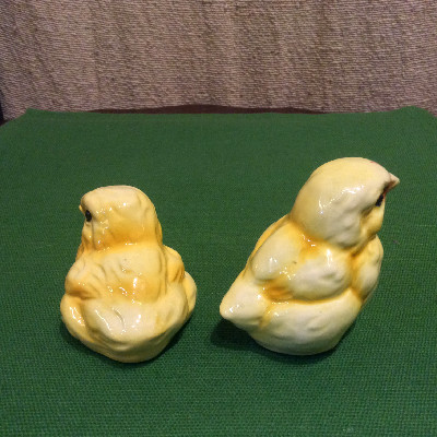 Two Goebel Yellow Baby Chicks - Peeps - Goebel Figurines