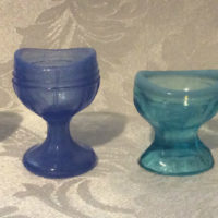 Vintage Eyewash Cups - Slag & Colored Glass - Use - Display - Collect